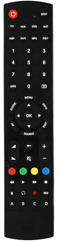 Riry Télécommande universelle G019 compatible avec TV, DVD, décodeur et plus (Samsung, LG, Sony, Panasonic, Hisense,Toshiba, Philips, TCL, Hitachi)