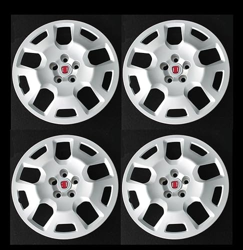 SET 4 COPRICERCHI COPPA RUOTA COPRIRUOTA BORCHIE CERCHIO Diametro 16 Specifiche per DOBLO' prodotte dal 2014 in poi - 774/16-21211