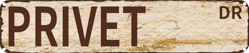 VGDRJB Vintage Tin Sign Retro Metal Wall Decor Privet DR Rustic Aluminum Plaque for Home, Bar, Kitchen, Garage, Man Cave 16x4 inch
