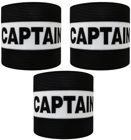 3 Pack, 31x8cm Captain Armbands Soccer, Captains Armband, Football Captains Arm Bands, Captain Armband Football, Durable and Comfortable, Adjustable Leader Footballs Arm Strap