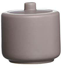 Ritzenhoff & Breker Sucrier Jasper Taupe Ø 8,5 cm Boîte pour café et gâteau en grès, récipient à épices avec couvercle, glaçage mat et toucher doux