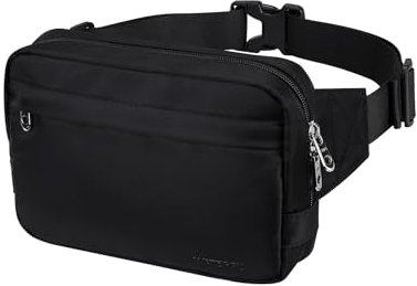 WATERFLY Bauchtasche Gürteltasche Damen Herren: Mode Hüfttasche Stylische Crossbody Brusttasche Klein Wasserabweisend Hip Bag für Outdoor Reisen Wandern Festival
