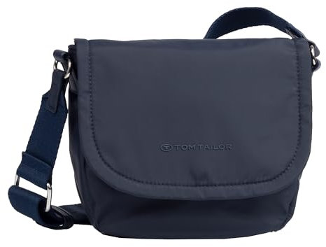 TOM TAILOR Sansa Damen Überschlagtasche Umhängetasche Klein Blau