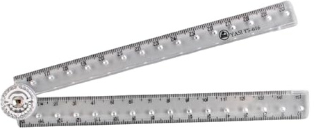 LIURONGNI Righello pieghevole Righello pieghevole Righello flessibile Righello geometrico Righello matematico Strumento di misurazione Lunghezza 0-30 cm