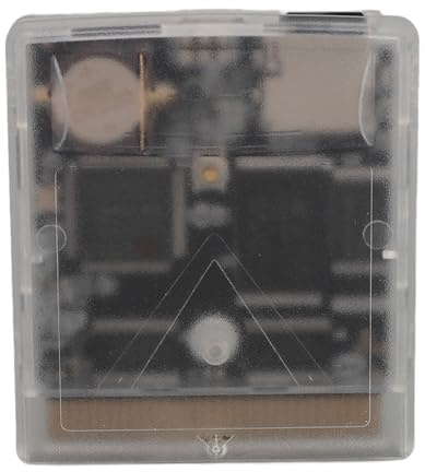 Spielvideokassette 1000 in 1 Videospiele, Integrierte 8G-Speicherkarte, Videospielkassettenkarte für Gameboy Color Advance SP Light 1 2 Handheld-Spielekonsole (Transparentes Weiß)