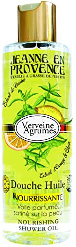 JEANNE EN PROVENCE - Doccia Olio Verbena Agrumi - Pulisce, nutre e profumo - Gel doccia per pelli secche - 95% di ingredienti di origine naturale - Made in France à Grasse - 250 ml