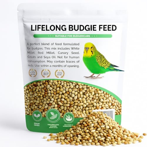 Budgie Food Premium Budgie Seed Mix Natural & Healthy Gourmet Budgerigar Bird Food Mix 1.8kg In Foil Fresh Resealable pouch