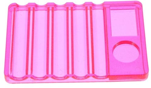 LALADEFIEE Palette De Mélange Nail Art Compartiments Porte-pinceaux Rose Accessoire Ongles Professionnel Pour Base Et Vernis