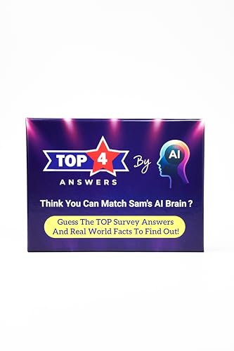 TOP 4 By AI -The Ultimate Guessing Game! Fast-paced Party Fun for Family and Group Game Night. Easy to Learn, Rounds of Hilarious Competition for 2-8 Players... in a Classic Trivia Feud Style!