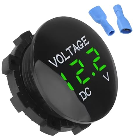 Misuratore Di Tensione Della Batteria Digitale - Pannello Impermeabile, Misuratore Di Voltmetro Del LED DC Da 12V Automobilistico, Indicatore Di Alimentazione Con Lettura Chiara, Veicoli Per Utensi