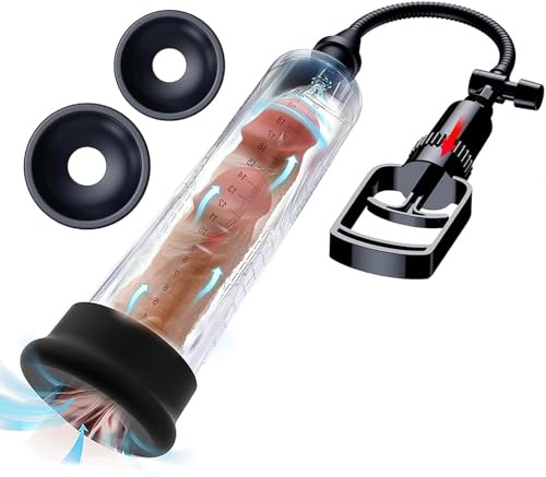 Pompes à Pénis Sex Toys pour Homme avec 3 Manchettes, Pompe à pénis masculin - Extenseur De Pénis Masculin - Pompe Manuelle - Masturbateurs masculins