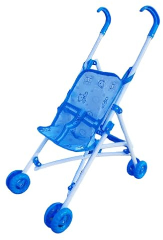 Sharplace Poussette pour poupée, jouet de jeu (poupée non incluse), Poussette de poupée Pliable, pour le développement précoce et les jeux d'imitation à partir de 3 ans