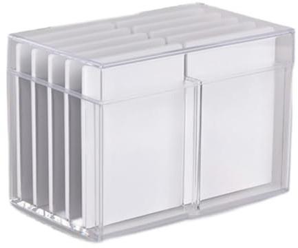 Fhtdhm Caja de Almacenamiento para 10 Pestañas Postizas, Organizador de Maquillaje, Soporte para Pestañas Postizas, Herramienta para Extensiones, Paleta de P, transparente