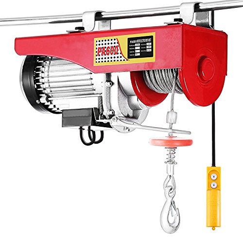 Treuil Palan électrique Treuil à câble électrique |500W | Corde Robuste en Acier,Treuils électriques,Palan Electrique Avec Télécommande, Treuil à Câble Electrique (500W-(200kg))