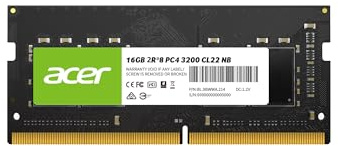 Acer SD100 DDR4 16GB Up to 3200 MHz Ram, SODIMM PC4-2500 CL22 Computer Memory 1.2V, 260 Pins, PC Laptop Ram - BL.9BWWA.213
