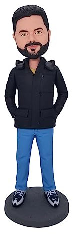 mydedor Individuelle Wackelkopf-Figur, personalisierte Figur, Geburtstagsgeschenke für Büro, Auto, Armaturenbrett, Sammlerstück