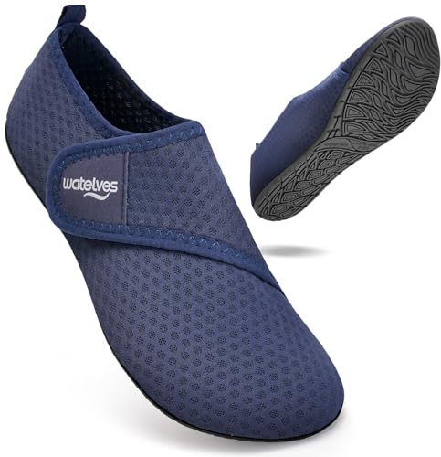 WateLves Chaussures de Bain d'eau Femmes Hommes Natation Plage Aquatiques Séchage Rapide Respirable Surf Piscine Plage Unisexe