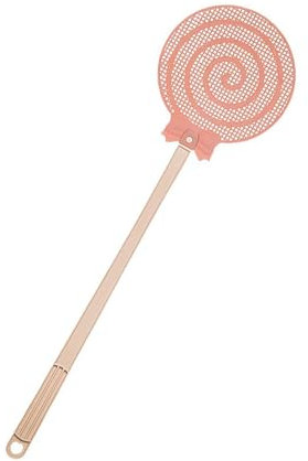 Fliegenklatsche, Kunststoff-Fliegenklatsche mit starkem Griff, hohe Elastizität, hochwertige Fliegenklatsche (Rosa)