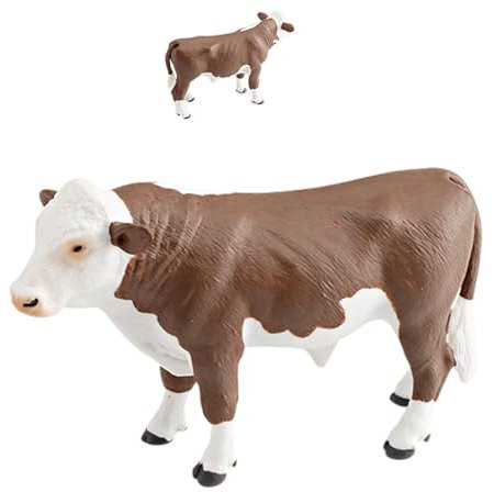Spielzeugtier Rinderfigur | Rinderfigur Gartenminiaturen Bauernhoftier Spielzeug | Kuh-Figuren, Miniatur-Gartenrinder-Figuren-Kollektion, Tiermodell-Deko