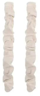 2 paquetes de cubierta de cable de tela, cubierta de cadena de candelabro, tela de lino natural, protector decorativo para gestión de cables de iluminación y decoración de oficina en casa