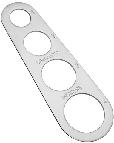 4 Holes Stainless Steel Spaghetti Measurer Tool,Kitchen Cook Gadgets Amount Control Kitchen Accessories for a Single Person or a Family Gathering.
