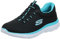 Skechers Sport Womens Summits Sneakers Women Schwarz(Black Turquoise Bktq), Schuhgröße:37 EU