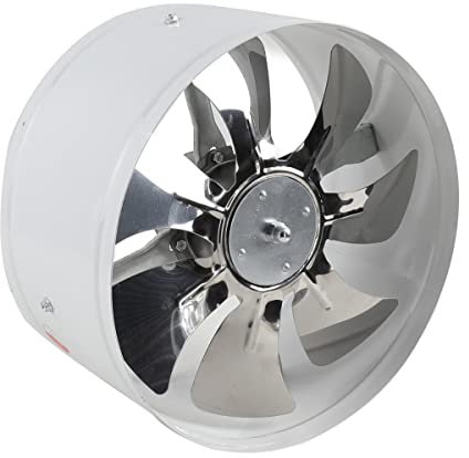 ECUTEE Ventilateur axial 300 mm - Ventilateur axial - Ventilateur axial - Ventilateur industriel - Fonctionnement silencieux - Pour salle de bain et cuisine - Blanc