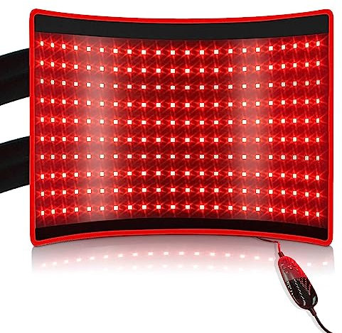 BestQool Rotlicht-Therapiematte – Rotlichtlampe 660nm & 850nm, Triple-Chip, 10Hz & 40Hz Pulsmodi, 5 Intensitäten, 54,9 x 35,6 cm große Pads, Hochleistungs Qualität, 43W