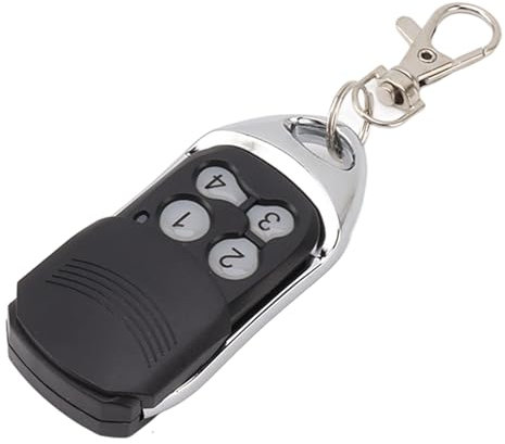 Ouvre-porte de Garage Télécommande avec Porte-clés Programmable 4 Boutons Configuration Facile 433.42MHz pour Telis 1 RTS
