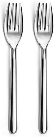 Amefa Leaves Scatola 40 forchette riciclabili, Acciaio Inossidabile 18/0, Argento (Confezione da 2)