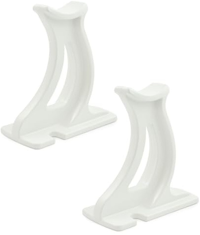 Hot Flow Pair of Traffic White Column Radiator Feet - 100mm High Compatible with Column Radiators & Cast Iron Radiators. Ideal Product to Support The Weight of Column Radiators.