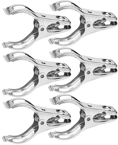 Invernadero de acero inoxidable, clips de metal para invernadero, clips de jardín, pinzas de jardín de metal con acero inoxidable resistente, clips de maceta duraderos de varios tamaños para red de