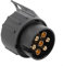 Sumsoctober Adaptateur de remorquage 7 à 13 broches – Adaptateur de prise électrique de remorque vers remorque – Pour caravane, remorquage électrique