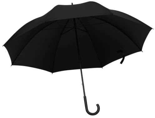 Ombrello da 130 Cm con Manico Ad Uncino, Tessuto Resistente All'acqua per stabilità