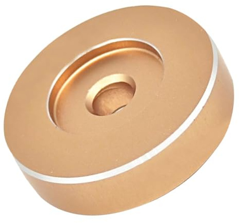 IMIKEYA Adattatore a Cupola in Alluminio per Giradischi Adattatore per Dischi in Vinile da 7 Pollici e 45 Giri Accessorio Compatto per Migliorare Qualità Audio e Ridurre Vibrazioni per