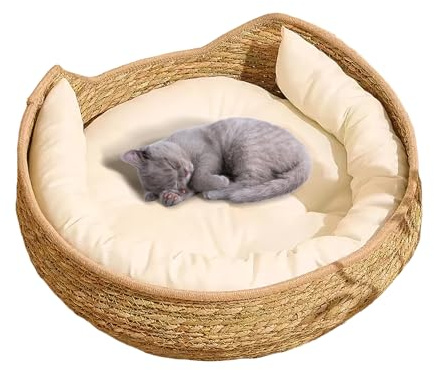 Cuccia per gatti in corda di cotone intessuta per tutte le stagioni