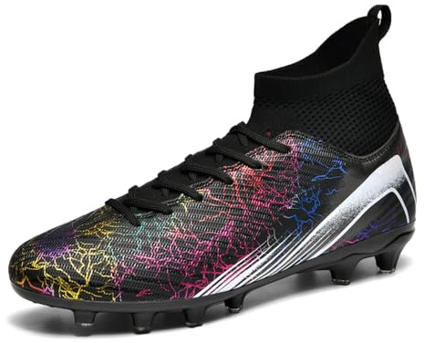Thrym Football Shoes Mens Outdoor Professional Training Football Boots High Top Spikes Youth Children Astro Turf Soccer Shoes Unisex