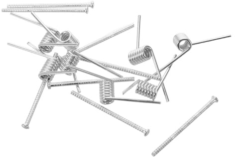 Homoyoyo 8 Pezzi Molla a V in Acciaio Inossidabile Design Versatile Dimensioni 2,50x0,70x0,40 Cm per Pinze per Chioma Argento per Clip e Fermagli Multiuso