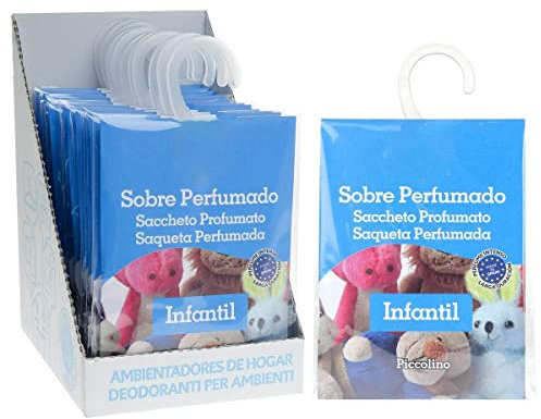 Sobres Perfumados, Bolsitas Aromáticas Aroma Infantil, Saquitos para el Armario, Cajón, Ropa de Bebé, Zapatero, Maleta (Infantil, 12 PCS)