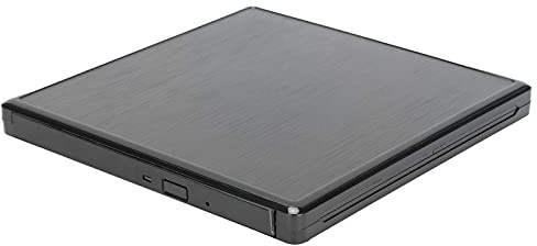 Extern CD DVD-Enhet, USB3.0 Bärbar Enhet + USB C CD/DVD +/- RW Kompatibel med Bärbar Dator för Bärbar Dator, DVD/CD-ROM-brännare för Kontor/hem/utomhus/resor