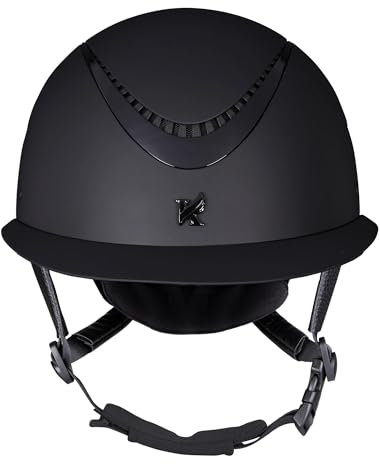 Karben - Reithelm Elisa Ellipse – Erwachsene, Schwarz , 55 cm-57 cm