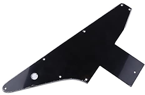 SUCHUANGUANG 3 Ply Guitar Pickguard Pick Guard For Explorer for '76 Reissue Black Part Metal