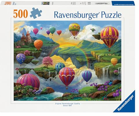 Ravensburger Puzzle 500 Pezzi Valle delle Mongolfiere – Puzzle Adulti +14 anni, 49 x 36 cm, Puzzle per Adulti Turchia, Collezione 500 Pezzi, Idee Regalo