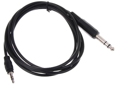 Cavo adattatore di collegamento da 1/4 6,35 mm maschio a 1/8 maschio da 3,5 mm per amplificatore di potenza