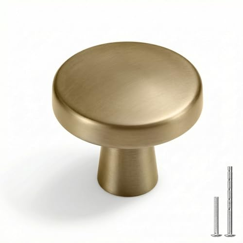Golden warm 5 stycken möbelknoppar champagne guld, skåpknoppar vintage möbelknappar för sängskåp, klädskåp vintage knappar lådknappar zinklegering