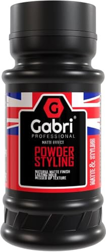 Gabri Hair Styling Powder Wax 21g | Volumizing Thickening Dust Powder | Flexible Hold | Matt Look | Maximum Control | Texturising Powder for Men & Women (Matte Effect, 21 g (1er Pack))