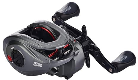 Abu Garcia MAX Low Profile Rolle - Baitcaster Angelrolle für Raubfischangeln - Hecht, Barsch, Zander
