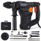 1500W Bohrhammer, 7J Schlagstärke, 4-Funktion-Bohrhammer mit Vibrationsdämpfungstechnologie, 4350BPM und 900RPM, SDS-Plus und Rundschaftadapter, Bohrdurchmesser in Beton max: 32mm