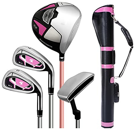 WTLONBF Set di Mazze da Golf per Donna, Set di Mazze da Golf per Donna, Set Completo di Mazze da Golf per destrimani, Set di Mazze da Golf con Mazze da Golf e Sacca da Golf per Donne e Principianti.