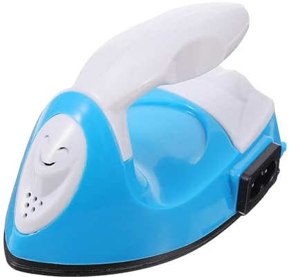Genérico Mini Máquina de Prensado Térmico Portátil Azul Eu 220v, Plancha Eléctrica para Transferencia de Calor Diy, Material Abs y Cerámica, Adecuado para Manualidades y Vinilo